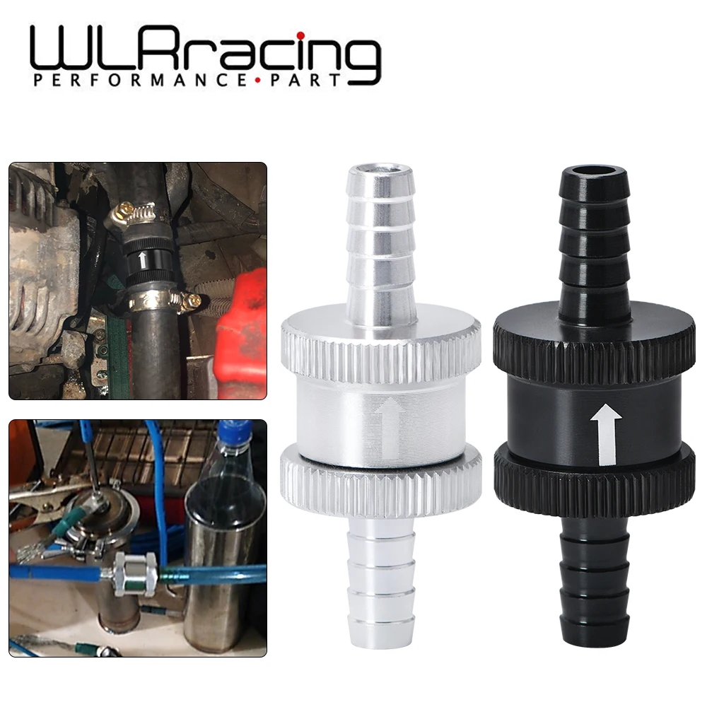 Wlr Racing - 5/16" 8Mm Non Return One Way Fuel Check Valve Aluminum Alloy Petrol Diesel Wlr-Fcv08