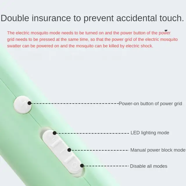 Xiaomi 2 Az 1 -Ben Szúnyog Ütő Usb Újratölthető Légy Zapper Swatter Lámpa Csábító Csapda Nyári Éjszakai Baba Alvás Védőeszközök - Image 3