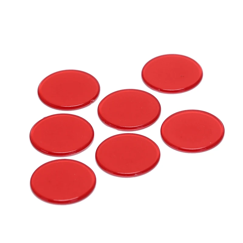 Poker chips 15mm Mixed color Round Transparent Coins 50 pcs/set Poker chips Plastic Poker