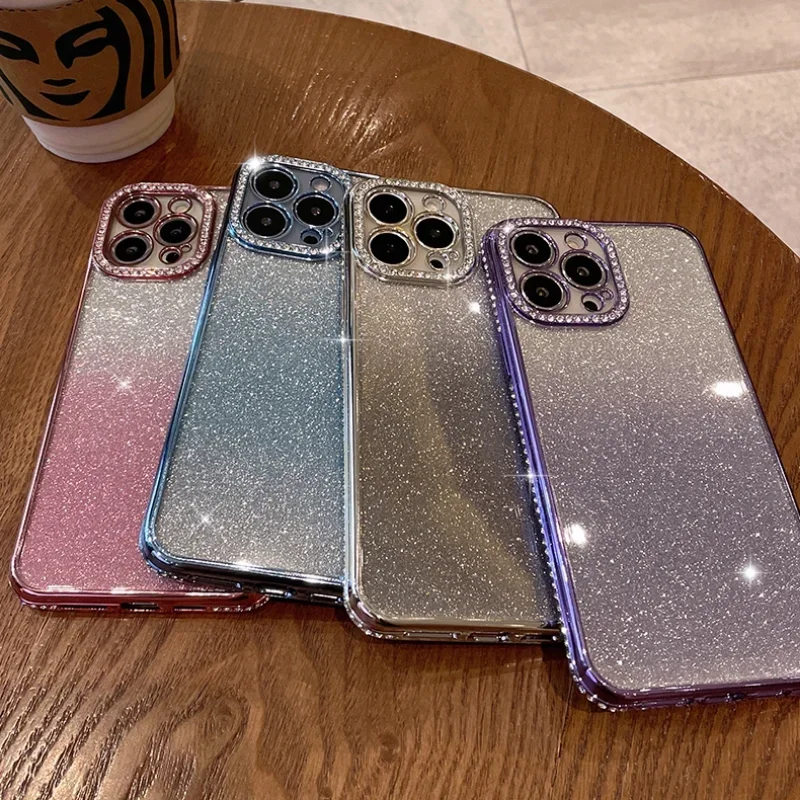 Cover Marty Glitter IPhone Trasparente