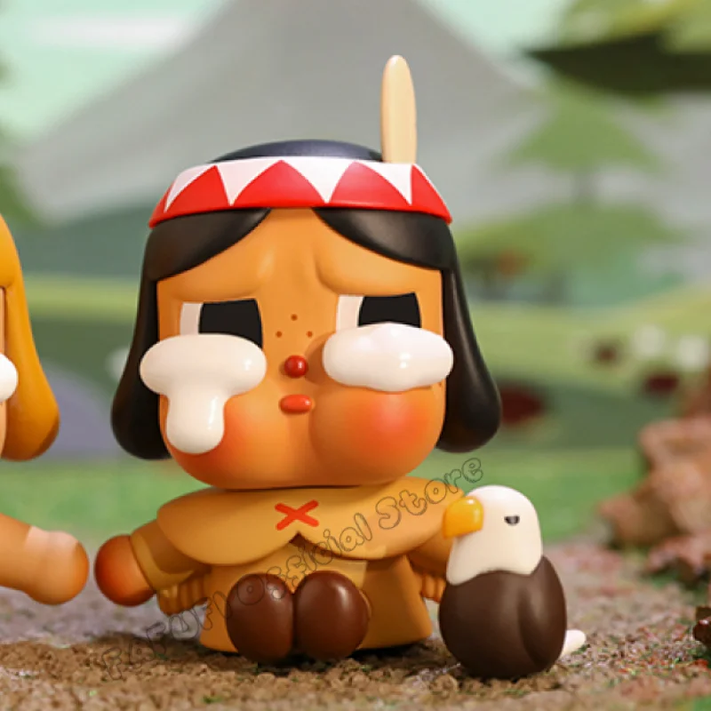 thumbnail image 1 of Pop Mart Crybaby Jungle Adventure Crying In The Woods Series Anime Action Figure Guess Bag Ornament Figurines Home Decor Gift, 1 of 4