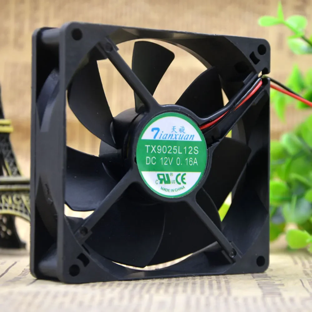 Computer Case Cooling Fan TX9025L12S 9cm 90mm DC 12V 0.16A 90*90*25 mm axial