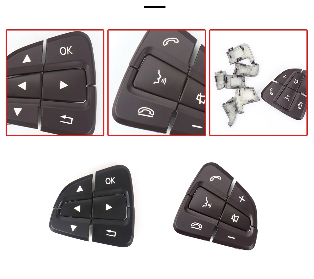 Für Mercedes Benz W218 W246 W117 W172 W176 W156 Lenkrad Taste Control Multifunktionale Taste Auto Innen Zubehör – Detail 4