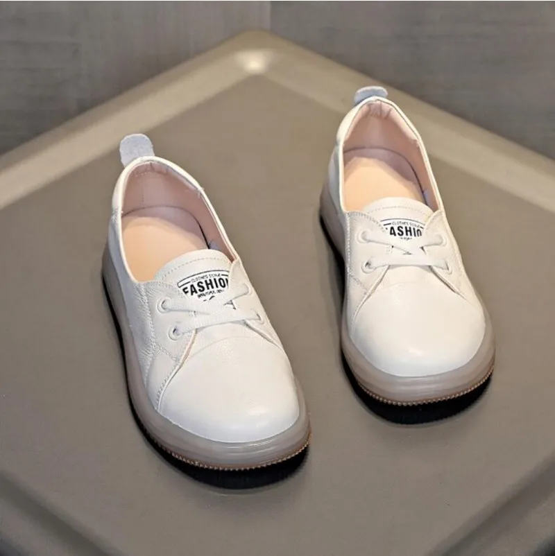 

Genuine Leather Women Casual Shoes Plus Size Spring Vulcanized Shoes Ladies Skate Shoes Autumn Small White Sneakers