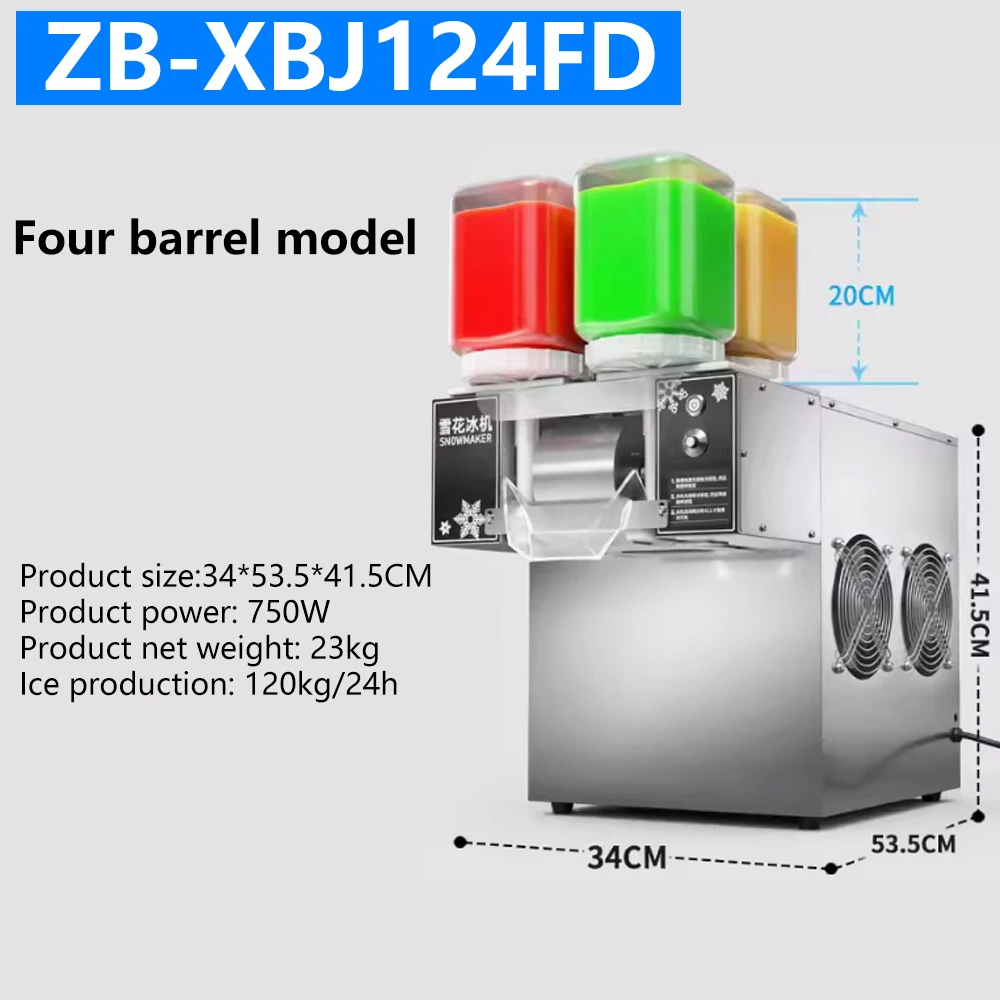 

Commercial Snow Ice Maker Shaver Machine Europe Snowflake Ice Machine Bingsu Machine Snowflake Ice Shaving Machine 120kg/24h