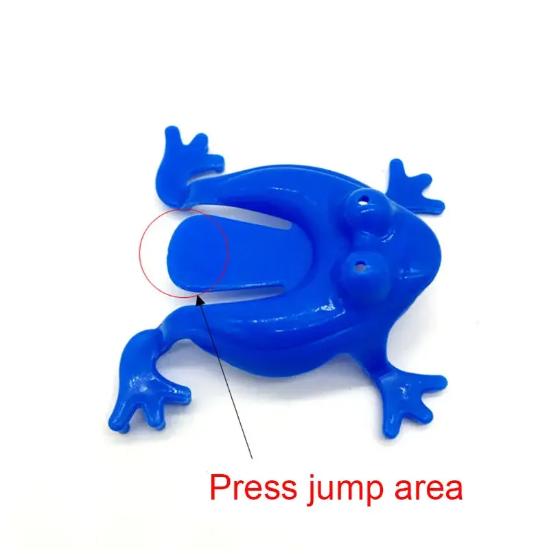 Jumping Frog Toys 20pcs Solid Color Jumping Frog Plastic Bouncing Frog Children Educational Toy Kids Party Favors Birthday
