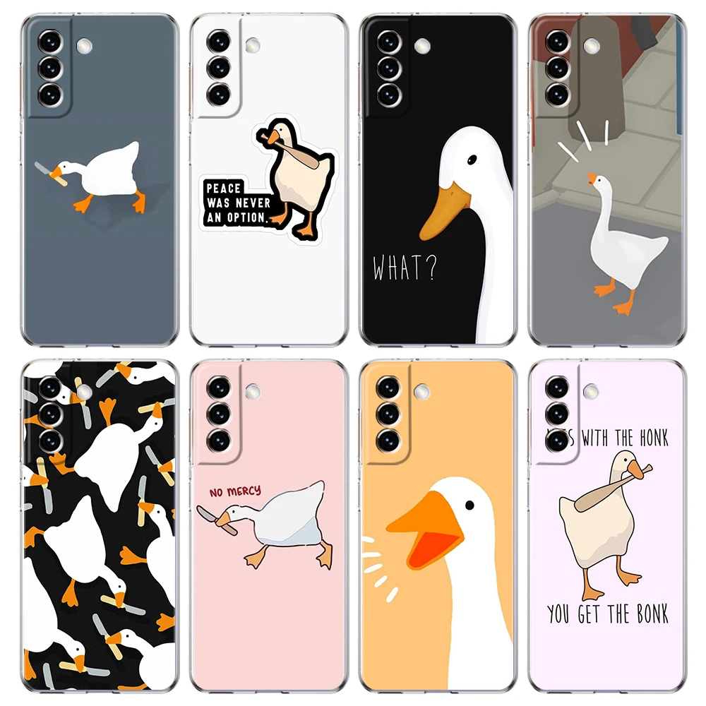 Goose Game Cartoon Transparent TPU Phone Case