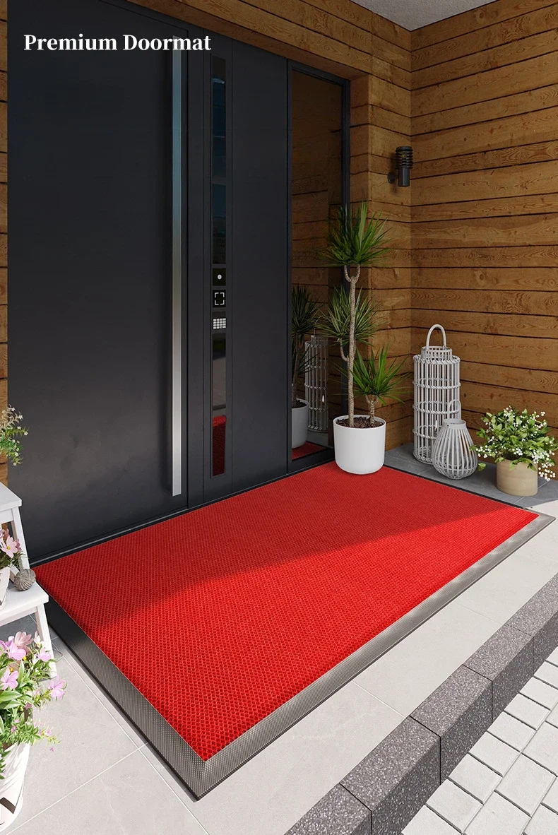 Description Picture 2 of itemRubber Doormat Non-Slip Water-Resistant Elastic Mesh Welcome Mat for Indoor and Outdoor Use Easy To Clean Hand Wash