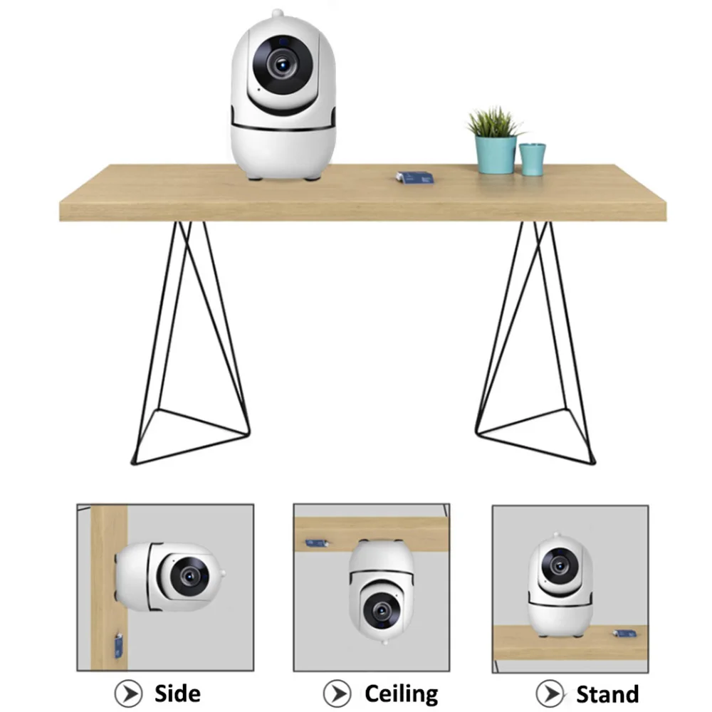 1080P Tuya FHD Alexa Google WiFi CCTV Protection Camera Private Mode Customize Alarm Area Auto Tracking Event Continuous Record wifi cctv camera