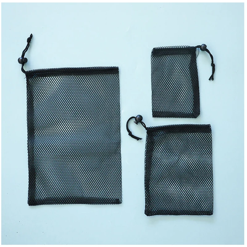 30 ou 50 sacs de rangement en polyester perforé pour pêche, organisation matériel et accessoires