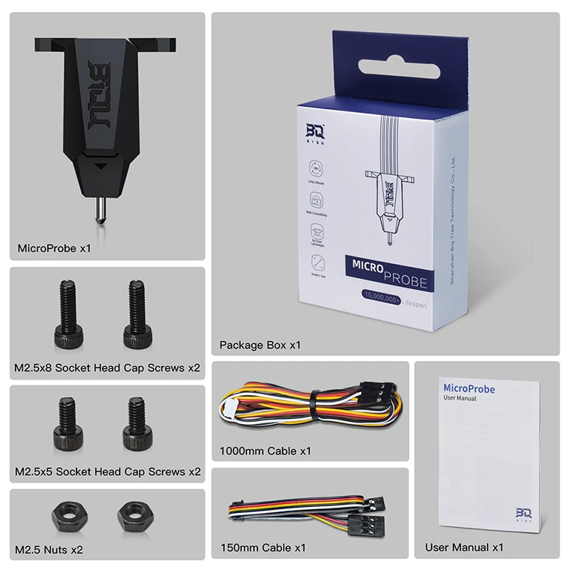 Bigtreetech-kit de Nivelamento Automático para Impressora 3d Sensor de Cama Sonda Metálica Alta Precisão vs bl Touch Ender3 Extrusora Voron - Imagem 2