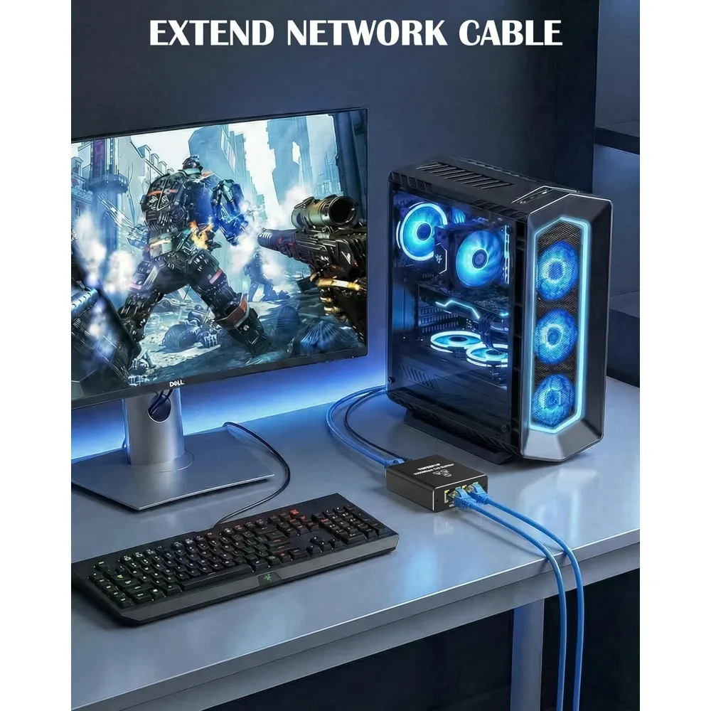 기가비트 이더넷 스위치 Rj45 분배기 LAN 기가비트 확장 어댑터 라우터 PC 노트북 TV 박스용 1000Mbps 네트워크 커넥터