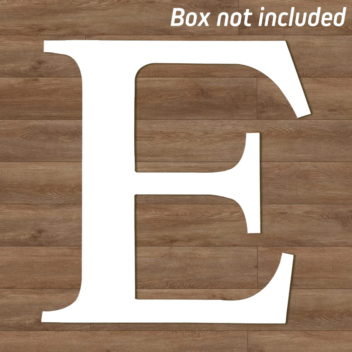 letter E no box