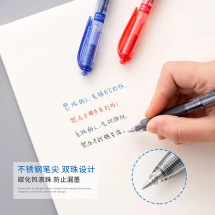 Japan Uniball Gel Pens Press Type 0.5mm Black/Blue/Red/Navy Signature Stylo Students Test Pens Bakcto School papelería Supplies 5