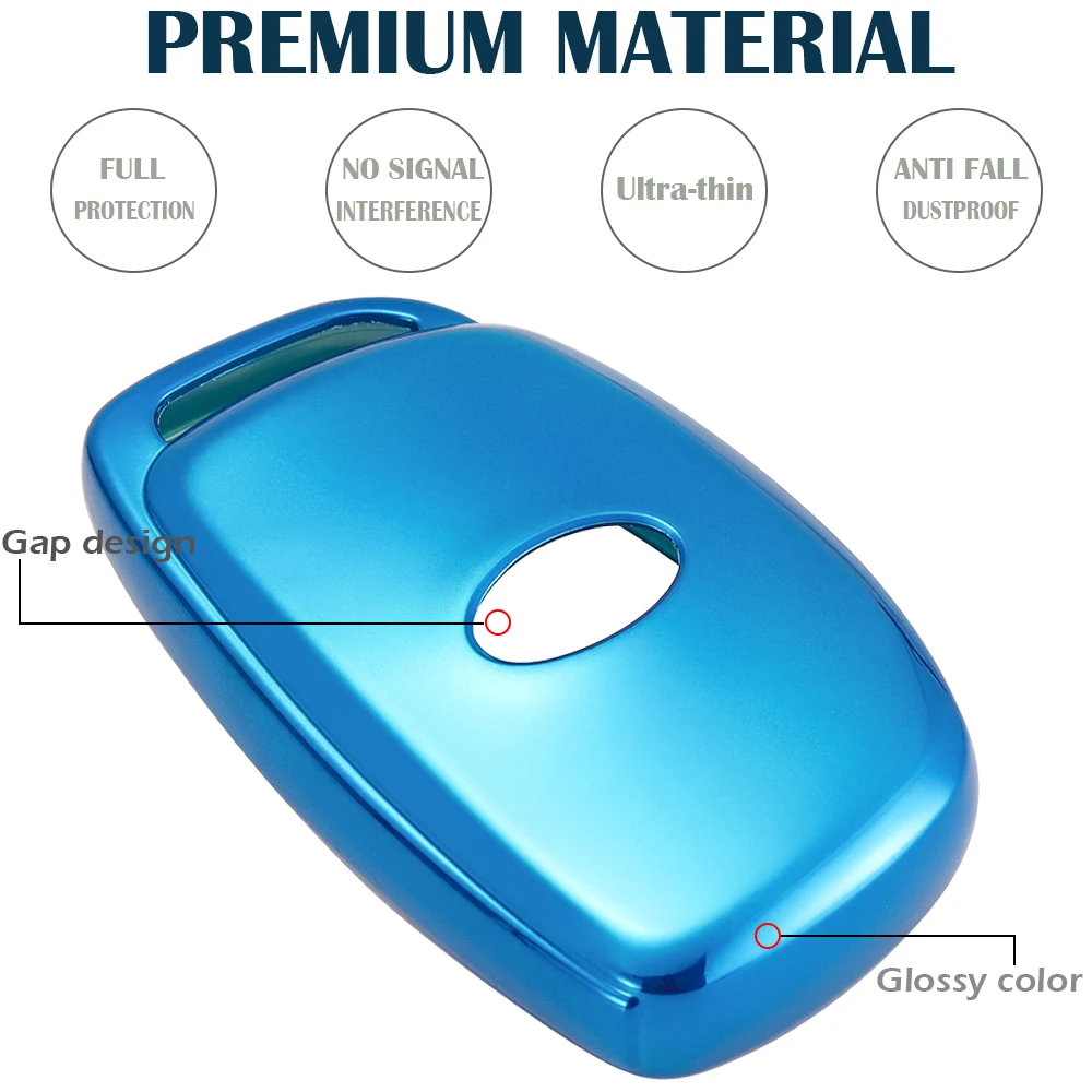 TPU-Schlüsselanhänger-Abdeckung, passend für Hyundai Elantra Tucson Sonata I40 Keyless 3/4/5 Button Smart Remote – Detail 9