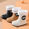 Waterproof Anti-slip Cotton-lined Children's Rain Boots Cute Cartoon Design for Boys And Girls Outdoor Wear Student Shoes