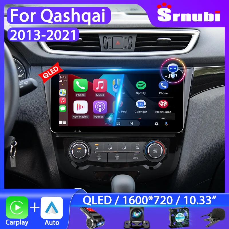 Srnubi Android Car Multimedia Player, 2 Din Carplay, tela flutuante