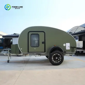 Camper Mini Teardrop Personalizzati per Fuoristrada, Facile Montaggio per Campeggio Familiare all'Aperto, Attrezzatura da Campeggio Multifunzionale Portatile