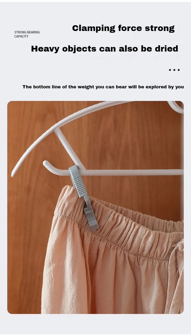 Description Picture 3 of itemPlastic Clips For Clothes Drying, Household Clothes Drying, Socks Windproof Small Fixed Hangers