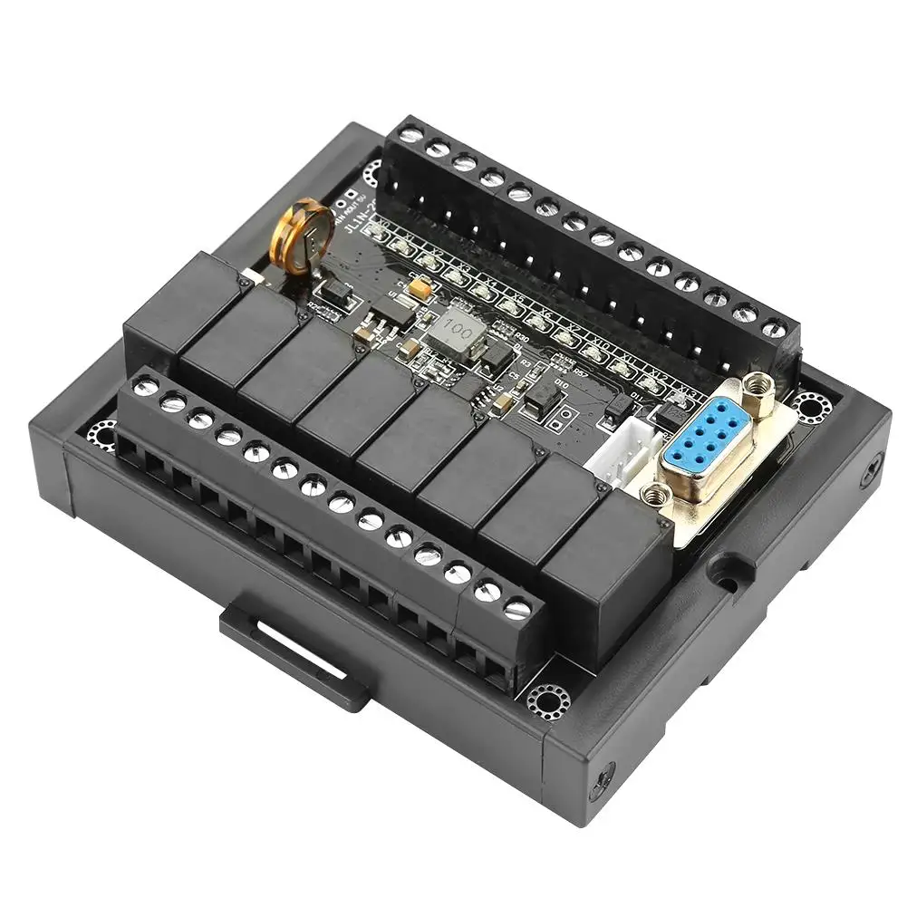 PLC 제어 보드 릴레이 지연 모듈, 스텝퍼 모터용 쉘 포함, DC10 28V FX1N 20MR