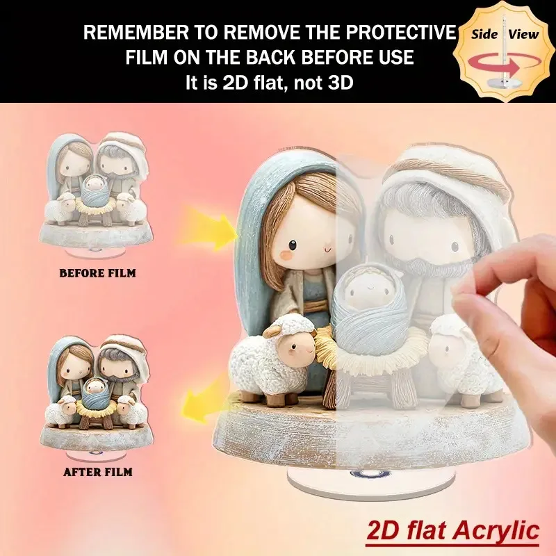 Rotating Nativity Scene Ornament 5