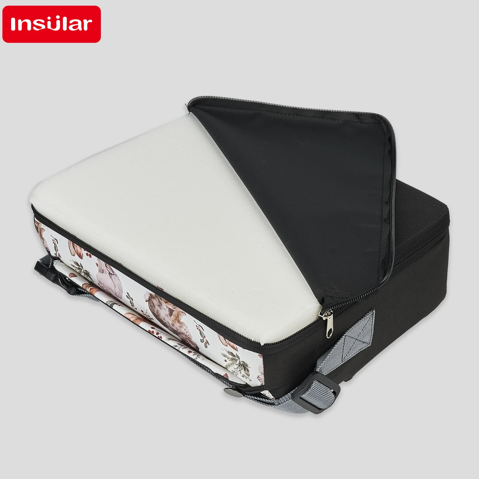 INSULAR Kids Safety Seat Booster Cushion Baby Dining Chair High Pads Children's Travel Seating Washer Foldable Portable