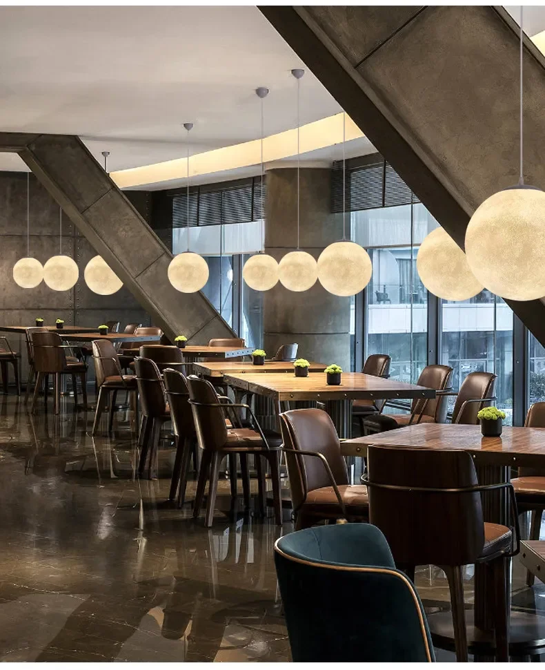 Nordic Moon LED Pendant Light 13