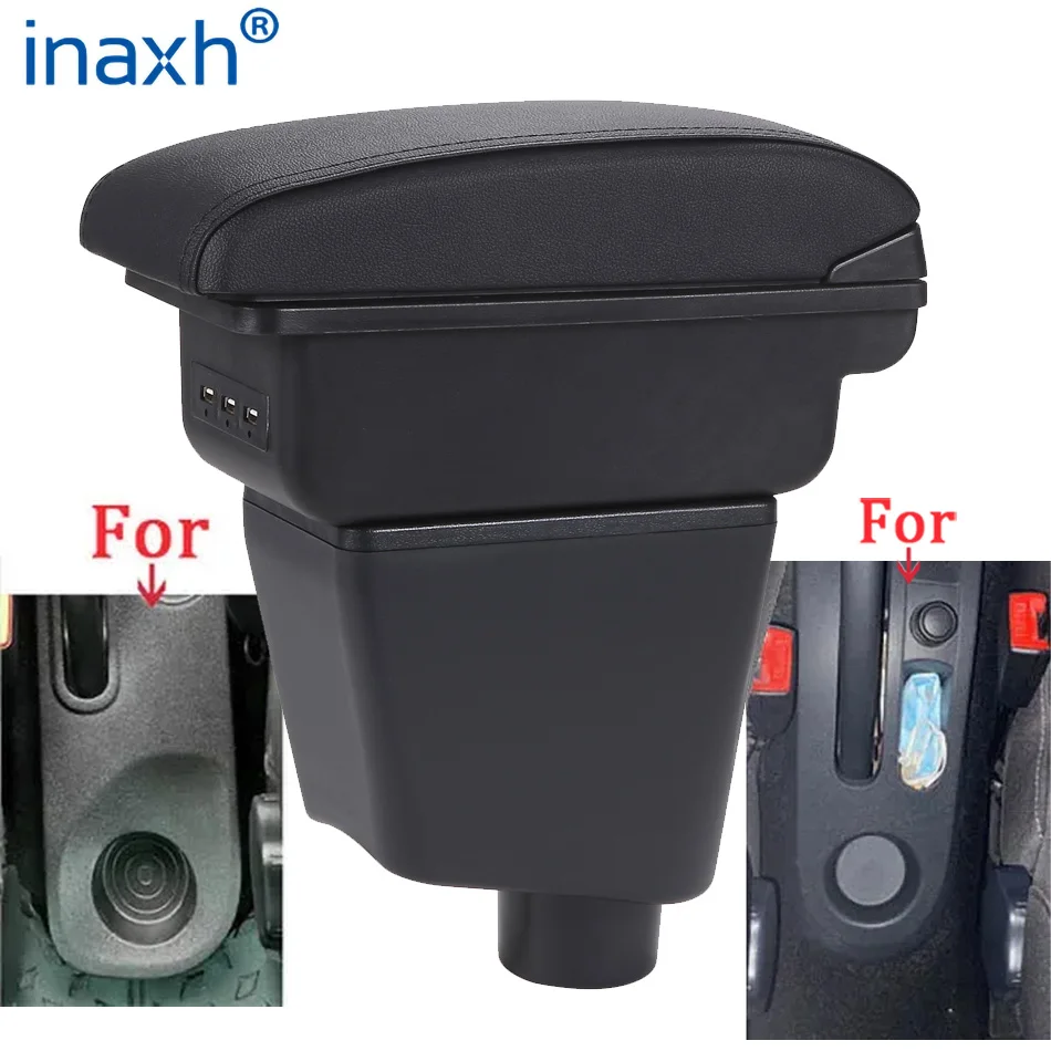 Car Armrest Box For Renault Clio 3 Captur Clio 4 III IV Car Accessories Storage Box Retrofit Parts