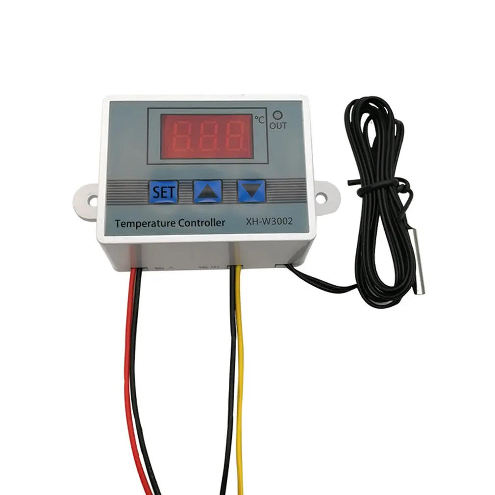 Temperature Controller XH-W3002 Led Microcomputer Digital Display Temperature Control Switch Thermostat Temperature Controller Control Switch Meter