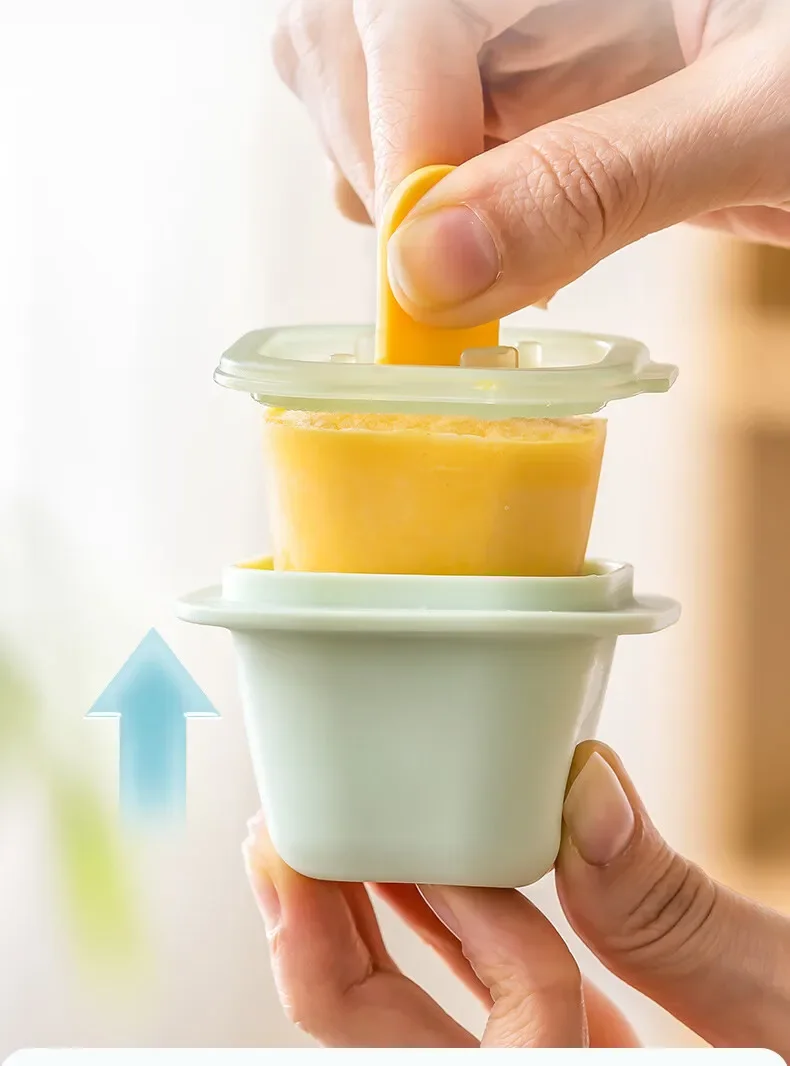 Description Picture 3 of itemSquare Ice Cube Molds Food Grade Silicone Ice Cream Mould Tray with Popsicle Stick DIY Jelly Pudding Summer Ice Drink Ball Maker