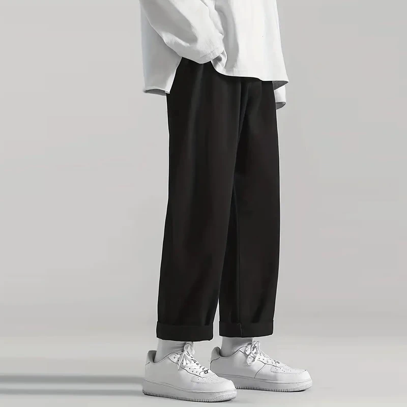 Men Cargo Pants Fashion Casual Straight Leg Loose Fit Trousers Outdoor