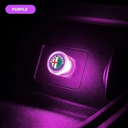 Mini USB LED Car Interior Atmosphere Light (Alfa - PURPLE)