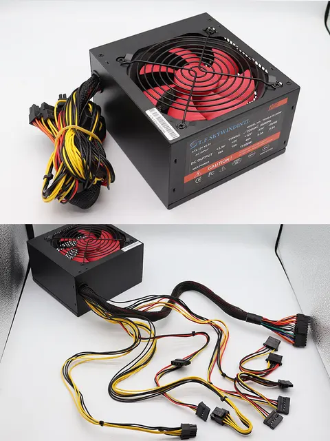 Alimentation ATX pour ordinateur de bureau, sources PC, 500W, 600W, 700W,  800W - AliExpress