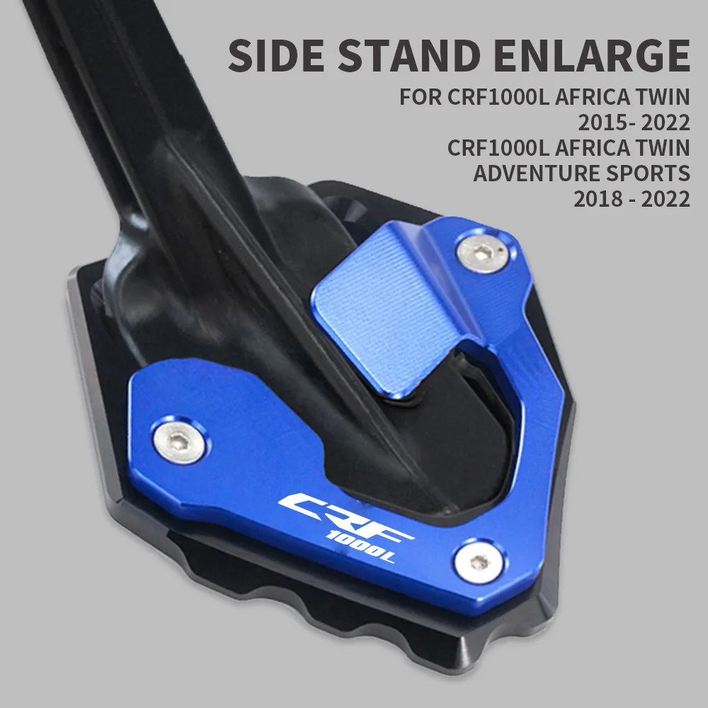 

CNC Side Stand Pad Plate Kickstand Enlarger Support Extension For Honda CRF1000L Africa Twin 2015 2016 2017 2018 2019 2020 2021