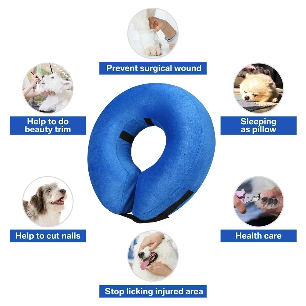 Adjustable Dog Elizabethan Collar – Waterproof Protective Donut Preventing Bites & Scratches 6