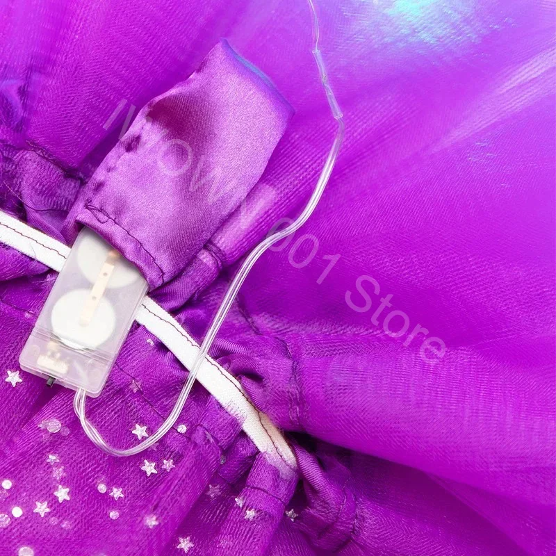 LED Glowing Light Kids Girls Princess Tutu Skirts Children Cloth Wedding Party Dancing Miniskirt Costume Cosplay Led Clothing