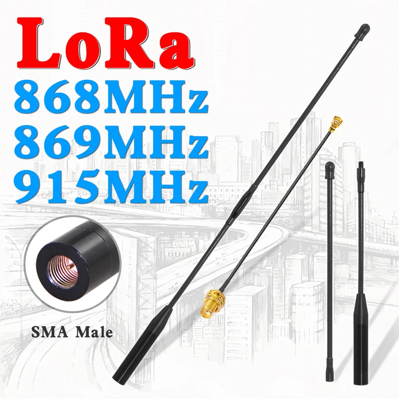 장거리 LoRa 소프트 안테나 868MHz 869MHz 915MHz는 LoRaWAN ..