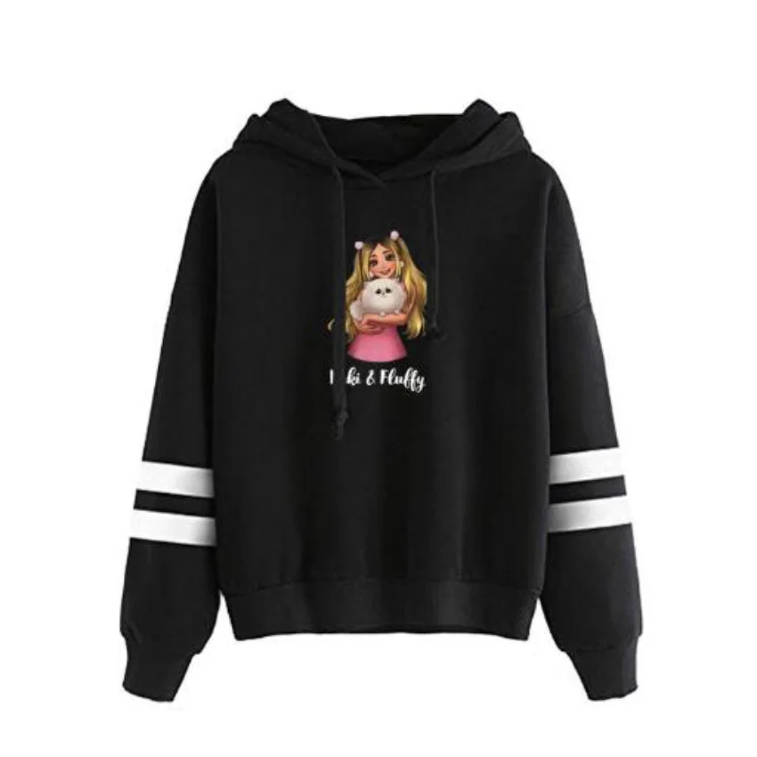 

Rebeka Wing Merch Beki & пушистая Женская толстовка свитшоты оверсайз с длинным рукавом Harajuku уличная одежда Детские кавайные Топы Y2K одежда