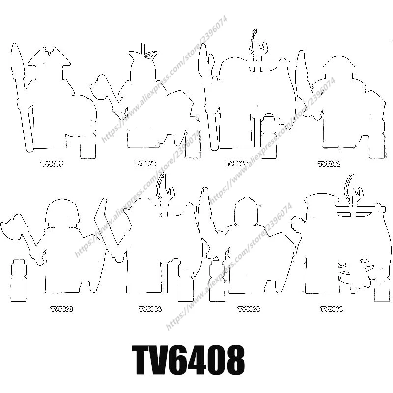 

1PCS Medieval Movie Knights Action Figures Building Blocks toys TV6408 TV5059 TV5060 TV5061 TV5062 TV5063 TV5064 TV5065 TV5066