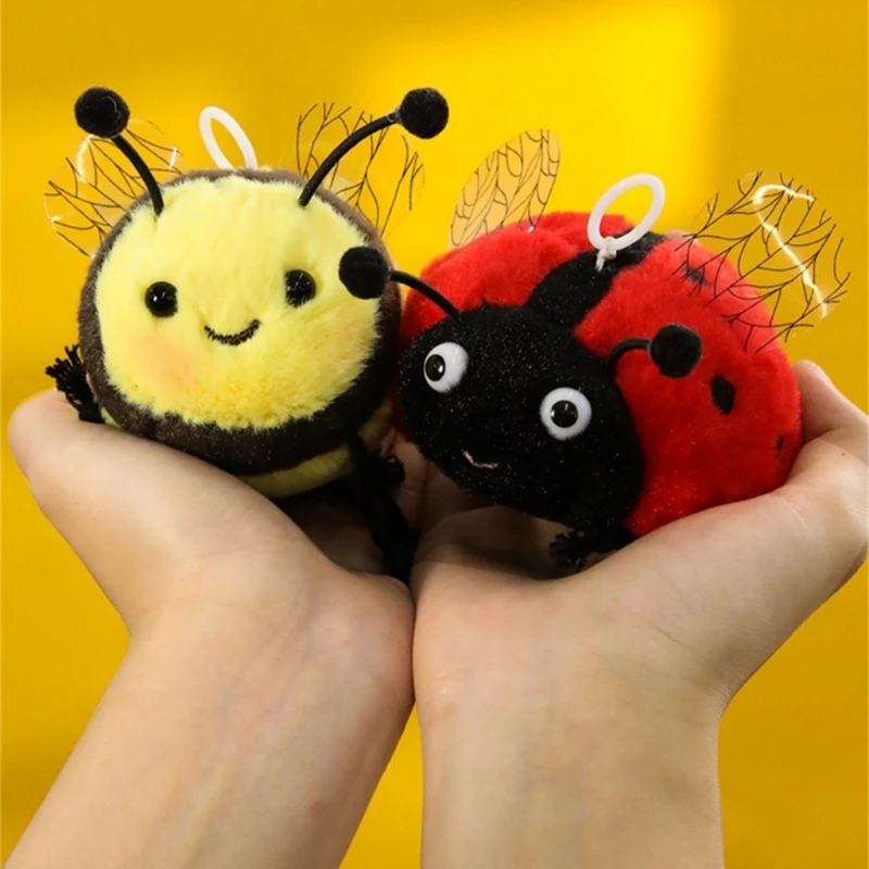 

Cartoon Plush Stuffed Girls Backpack Keyring Pendant Hanging Ornament