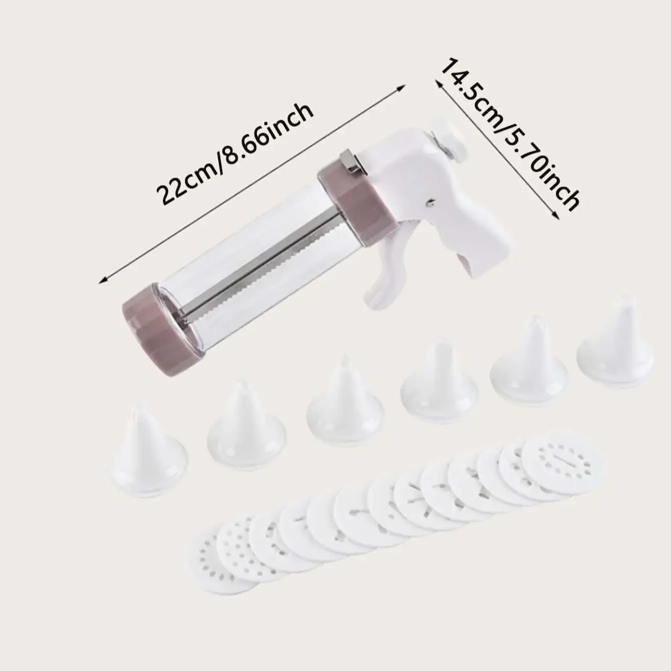 Cake Cream Decorating Gun Set Cookie Biscuit Pastry Syringe Stainless Steel Nozzle Squeezer Extruder Baking Tools 1pc cake decorating tip set,baking supplies,cake icing nozzles,baking nozzle set,cake decorating nozzle set