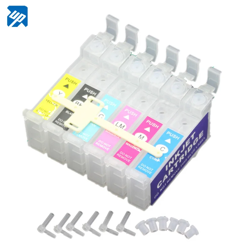 Ink Cartridge 6pcs Empty CISS Cartridges For epson T0791 T0811 t0821 T0781 T0771 T0981 T0801 T0851 T0961 T0870 82N 82 811N 85N printer supplies inkjet ink cartridge