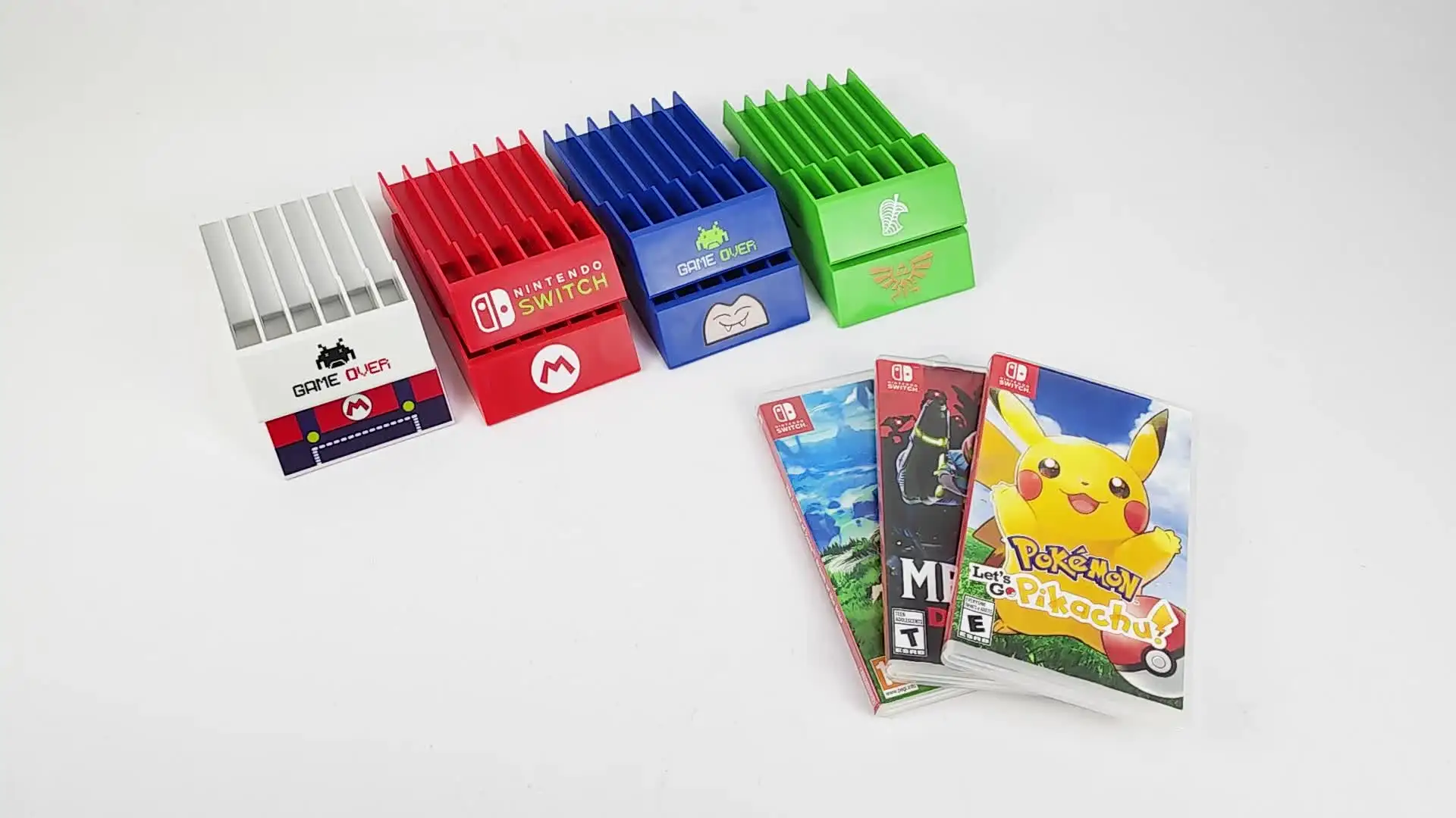 For Nintendo Switch OLED Game Card Box Storage Stand Holder for