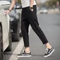 New Checkered Fashion Europe and the United States Style Men's Pants Business Casual Travel Slim Pants Comfortable and Versatile 2