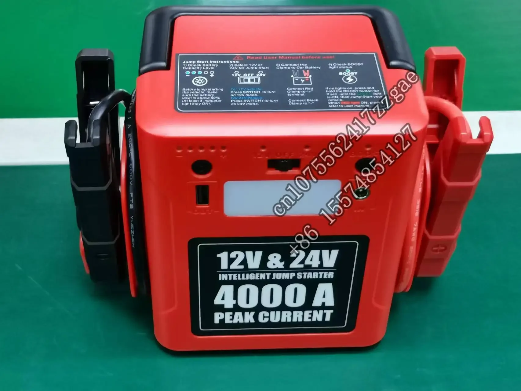 4000A Engine Emergency Tool baseuse car jump starter 42000mAh 12V /24V super capacitor jump starter