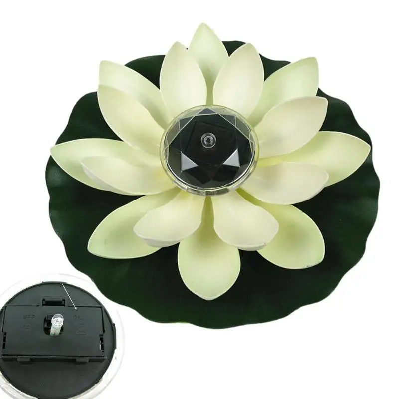 Solar Garden Light Lotus Solar Floating Pool Light for Flower Pond Beach Lawn and Swimming solar garden light