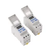 Free shipping THC15A Din Rail 2 wire Weekly 7 Days Programmable Digital TIME SWITCH Relay Timer Control AC 220V 230V 12V 24V 16A 2