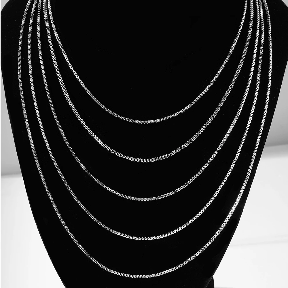 Kalung Baja Tahan karat ละเอียดอ่อนแฟชั่นหลากสไตล์ให้เลือกจากคอดีไซน์โซ่ทรงสี่เหลี่ยมจัตุรัส 3