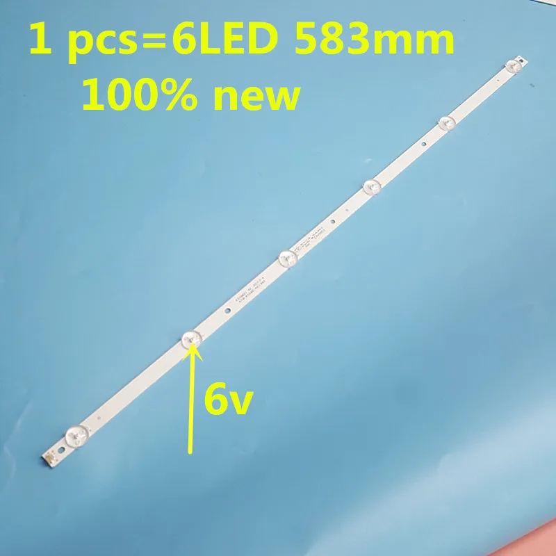 

10PCS New 6LED 583mm 6V LED backlight strip for TX-32ER250ZZ 4708-K32WDC-A2113N01 A1113N01 K320WDC2B K320WDC1 A2 K320WDC1176021