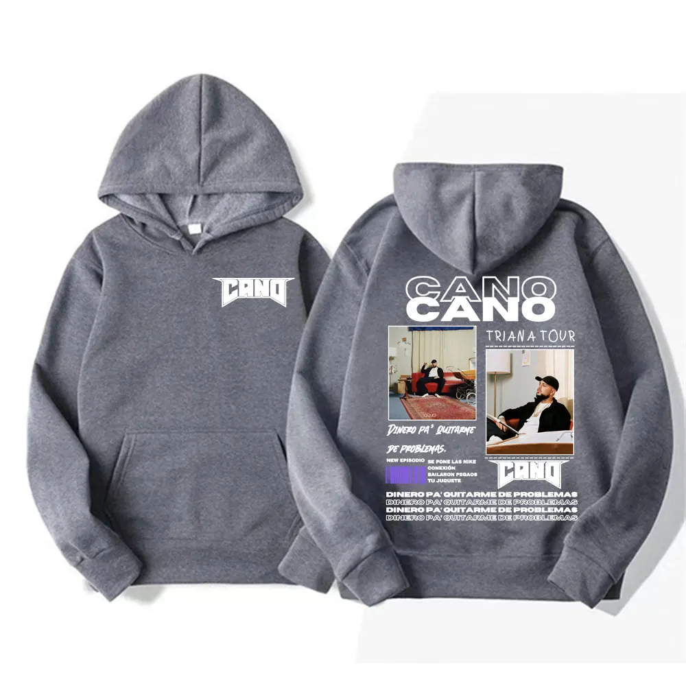 Rapper Cano Triana Tour Album 2025 Double Sided Sweatshirt Men Women Harajuku Vintage Casual Fleece Pullovers Hoodies Streetwear 3